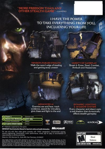 Thief - Deadly Shadows (USA)